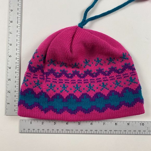 Vintage Lot of 2 Capello Canada Ski Beanie Hat Cap Toque Women's One Size - Picture 3 of 9